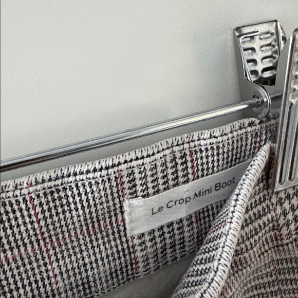 FRAME Le Crop Mini Boot Jeans – Glen Plaid, Size 29 - Picture 4 of 12
